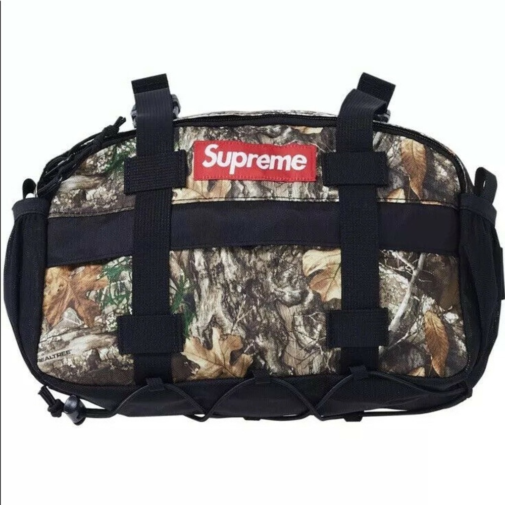 Supreme fw19 waterproof camouflauge nylon waist bag